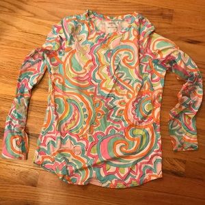 Long sleeve ibkul golf shirt